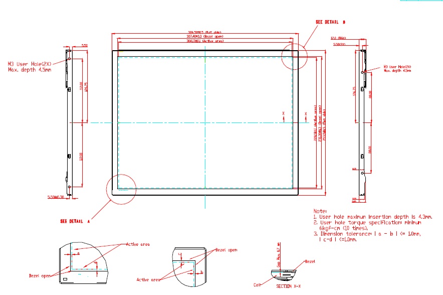 M150XN07 V9, AU OPTRONICS, 15� XGA+ Color TFT-LCD, XGA+ (1024(